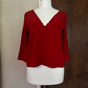 Sezane silk blouse